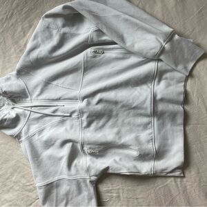 Old Navy Active White Fleece Jacket